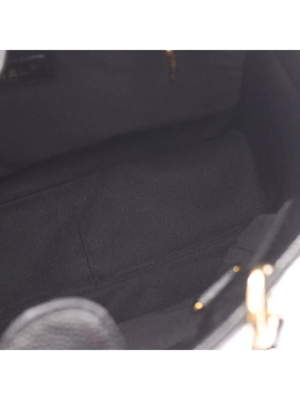 Chanel Tote Quilted Petite Shopping PST Black Leather Chainto - Picture 14 of 14